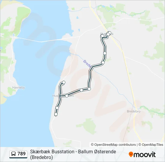 789 Bus Line Map