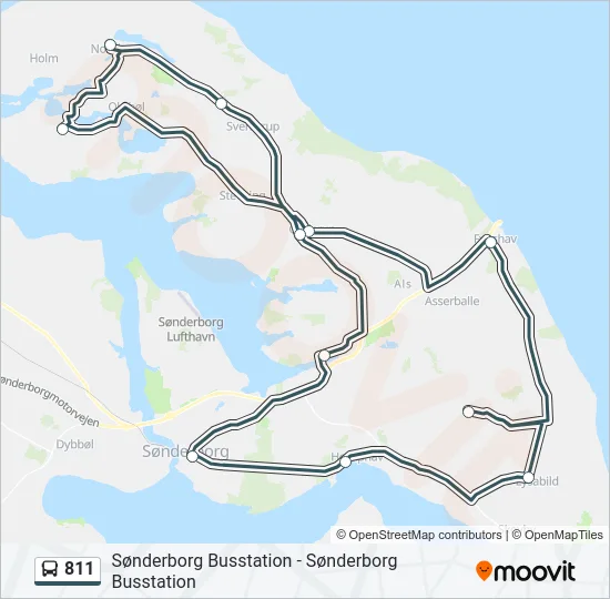 811 Bus Line Map