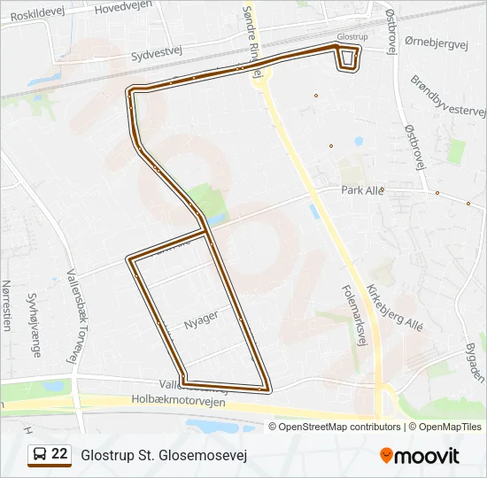 22 Bus Line Map