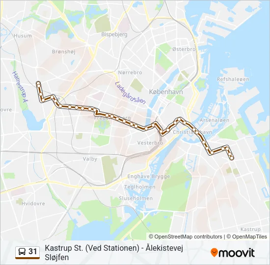 31 Bus Line Map