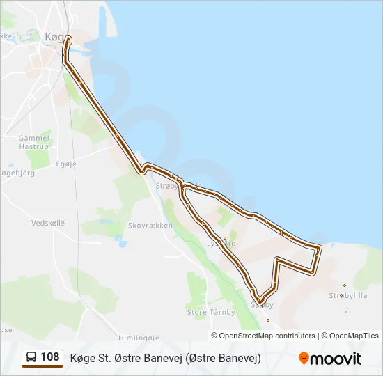 108 Bus Line Map