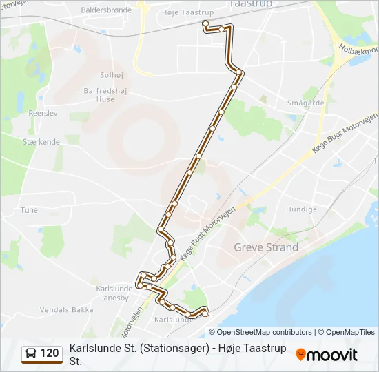 120 Bus Line Map