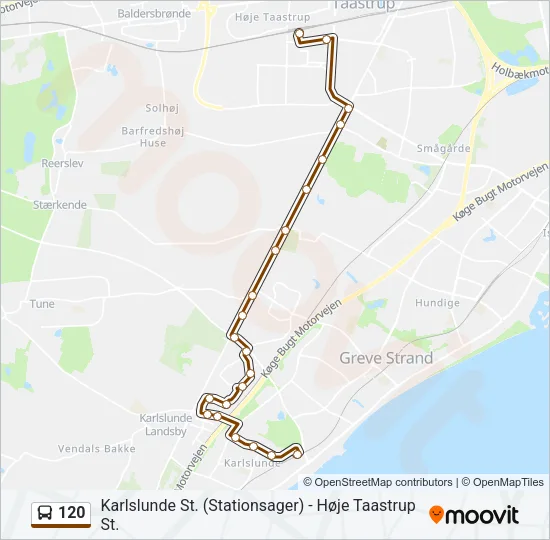 120 Bus Line Map