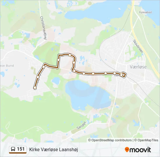 151 Bus Line Map