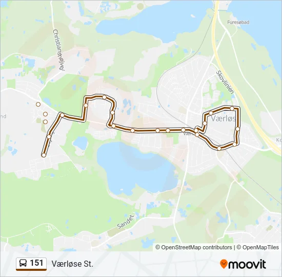 151 Bus Line Map