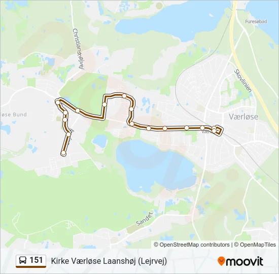 151 Bus Line Map