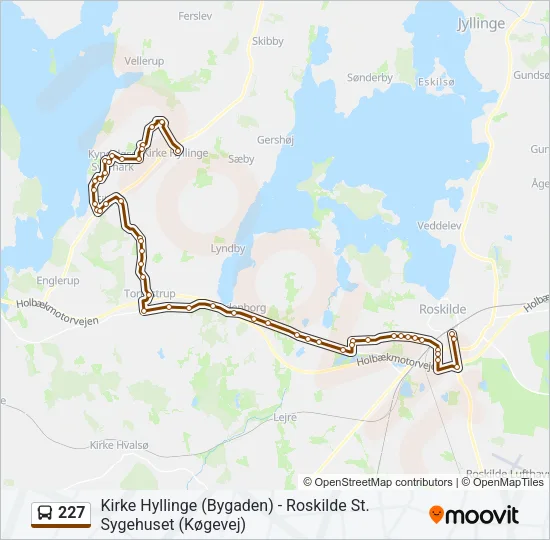 227 Bus Line Map