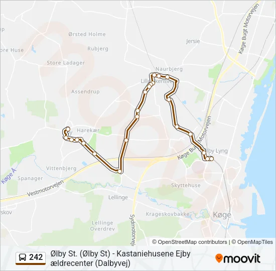 242 Bus Line Map