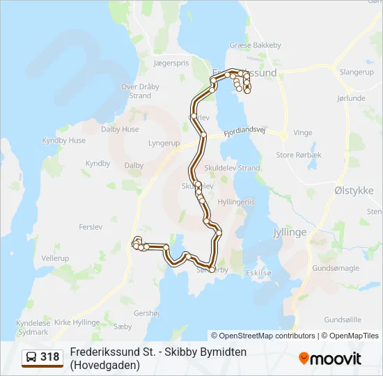 318 Bus Line Map