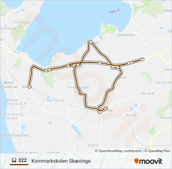 322 Bus Line Map