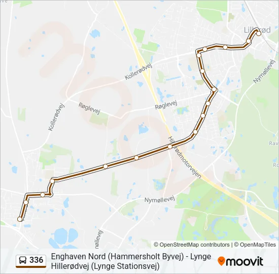 336 Bus Line Map
