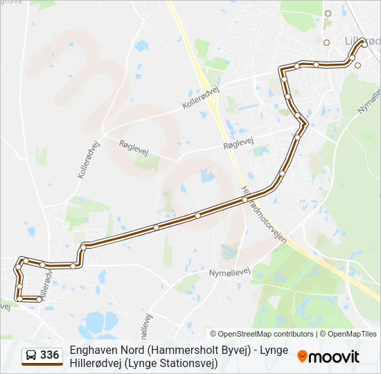 336 Bus Line Map