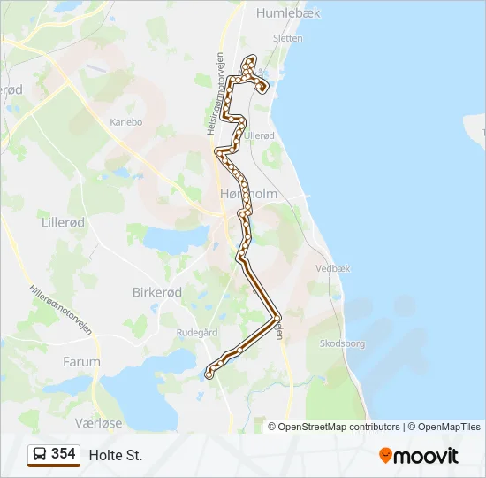 354 Bus Line Map
