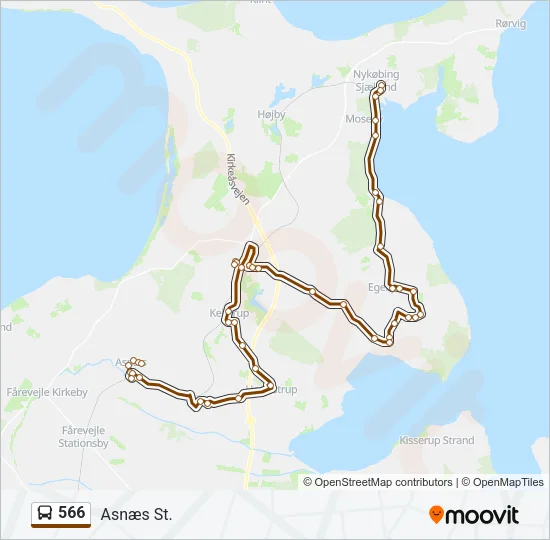 566 Bus Line Map