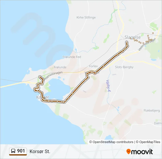 901 Bus Line Map