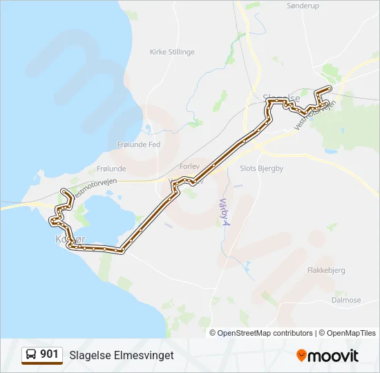 901 Bus Line Map