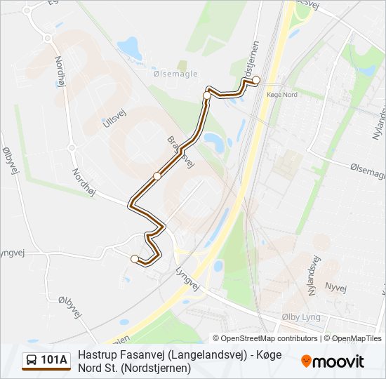 101a Route: Schedules, Stops & Maps - Campus Køge (Updated)