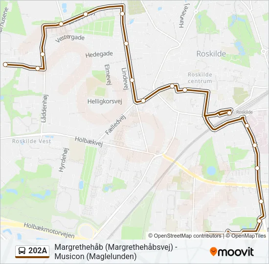 202A Bus Line Map