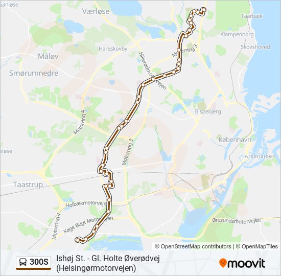 300S bus Line Map