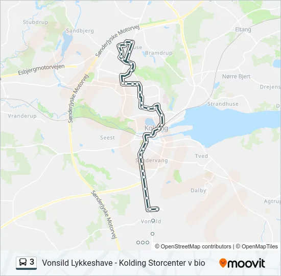 3 Bus Line Map