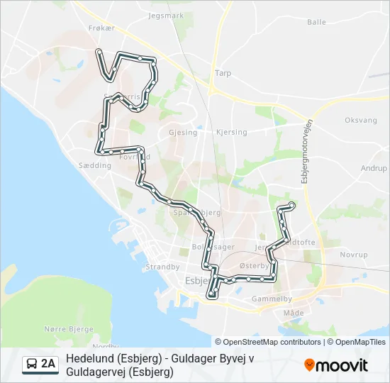 2A Bus Line Map