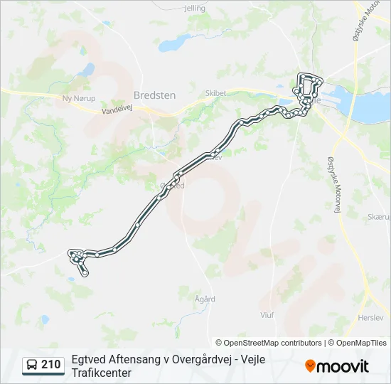 210 Bus Line Map