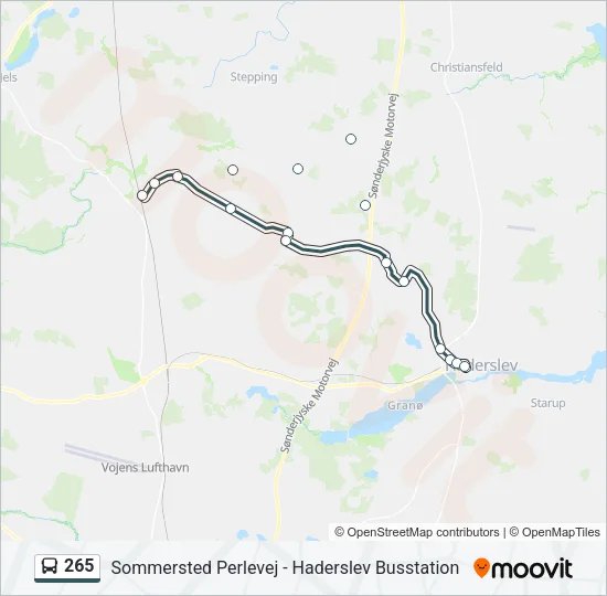 265 Bus Line Map