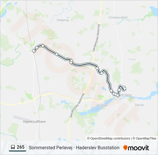 265 Bus Line Map