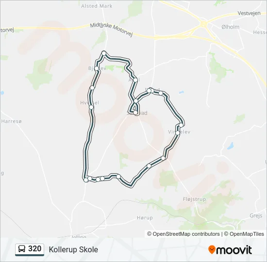 320 Bus Line Map