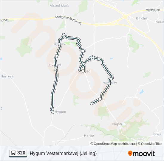 320 bus Line Map