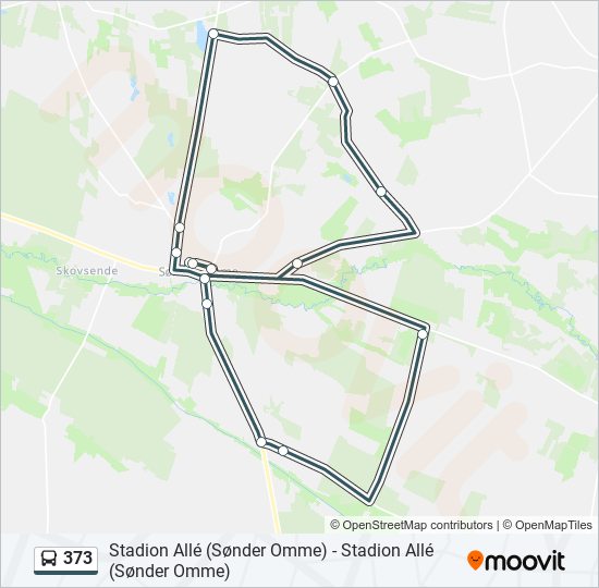 373 bus Line Map