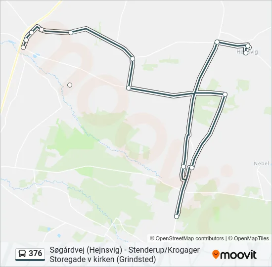 376 Bus Line Map