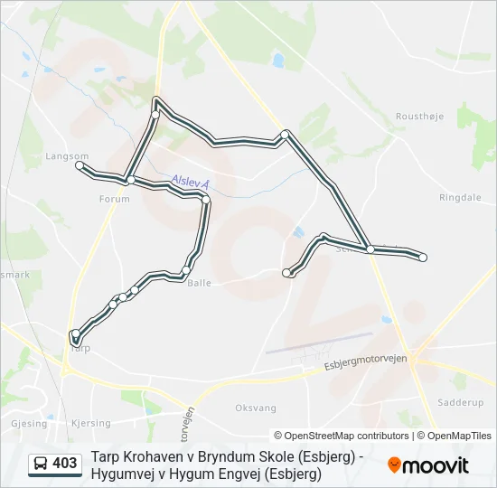 403 Bus Line Map