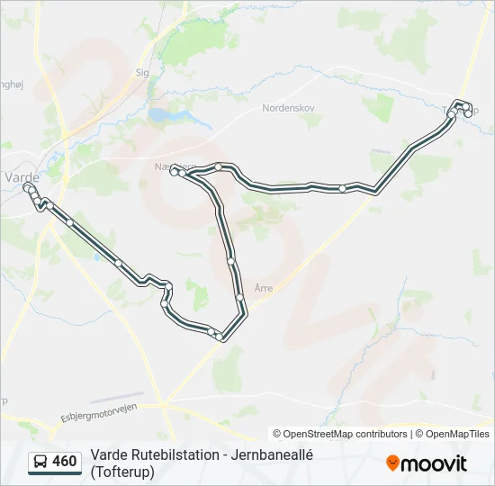 460 Bus Line Map