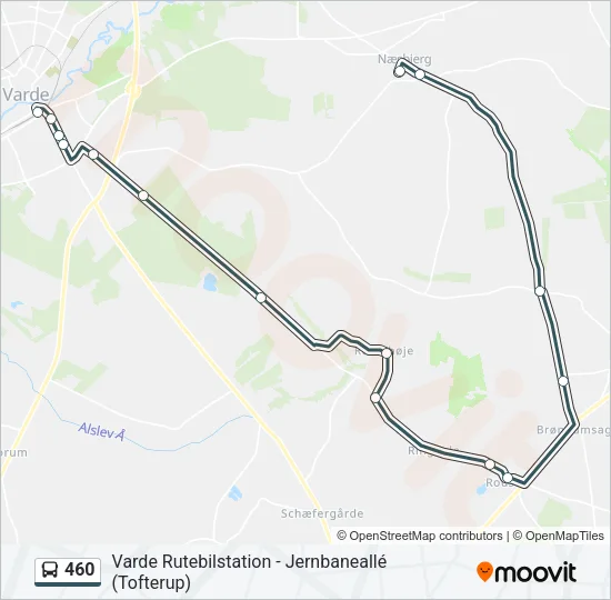 460 Bus Line Map