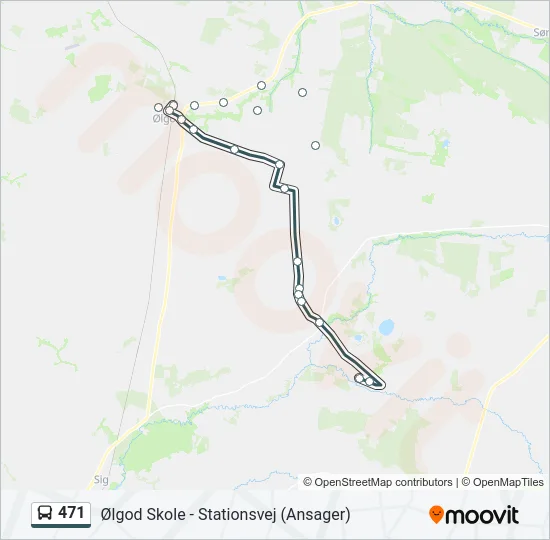 471 Bus Line Map