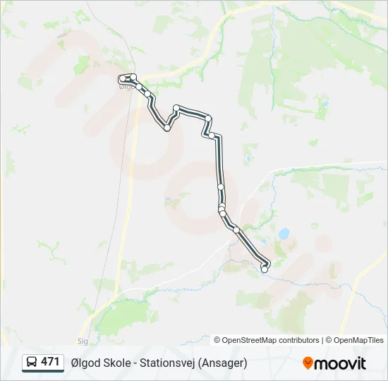 471 Bus Line Map