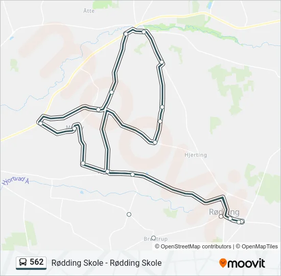 562 Bus Line Map