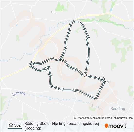 562 bus Line Map