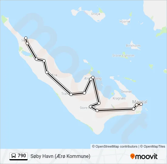 790 Bus Line Map