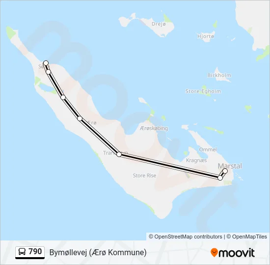 790 Bus Line Map