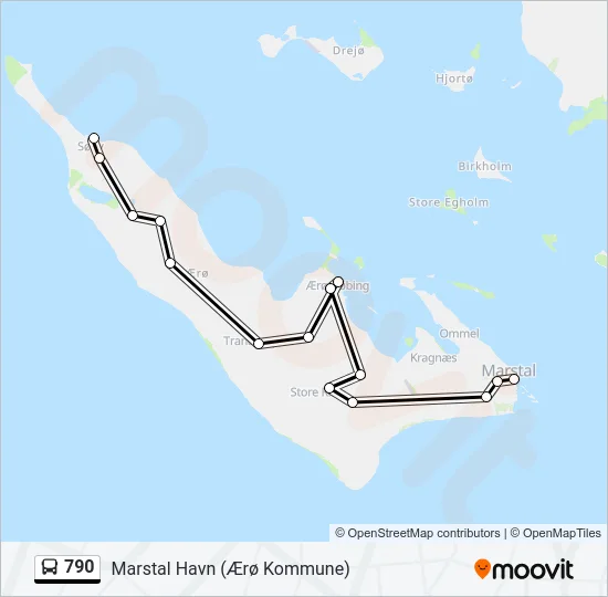 790 Bus Line Map