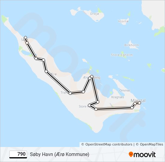 790 bus Line Map