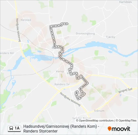 1A Bus Line Map