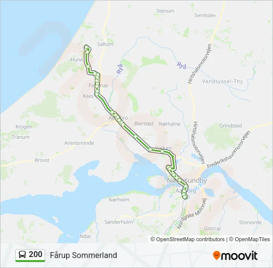 200 Bus Line Map