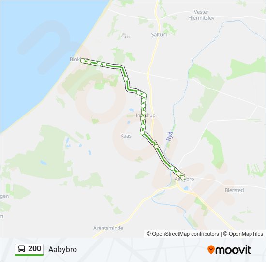 200 bus Line Map