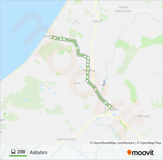 200 Bus Line Map