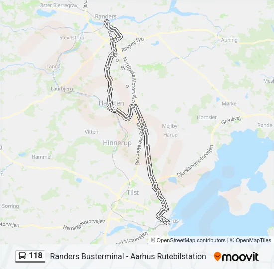 118 Bus Line Map