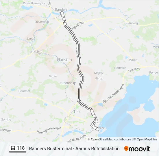 118 Bus Line Map