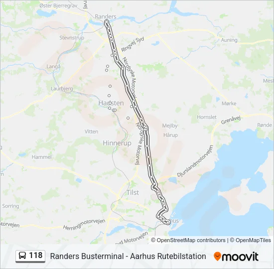 118 Bus Line Map